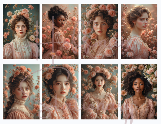 Victorian Elegance in Bloom – A Romantic Digital Image Collection