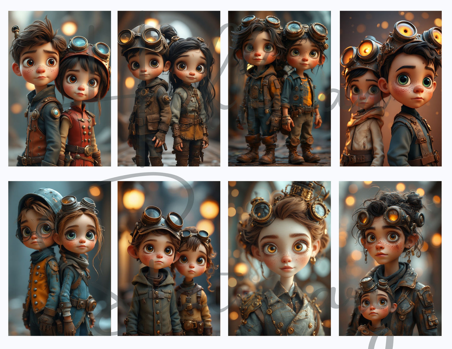 Tinker Town Kids – A Spunky Steampunk Image Collection