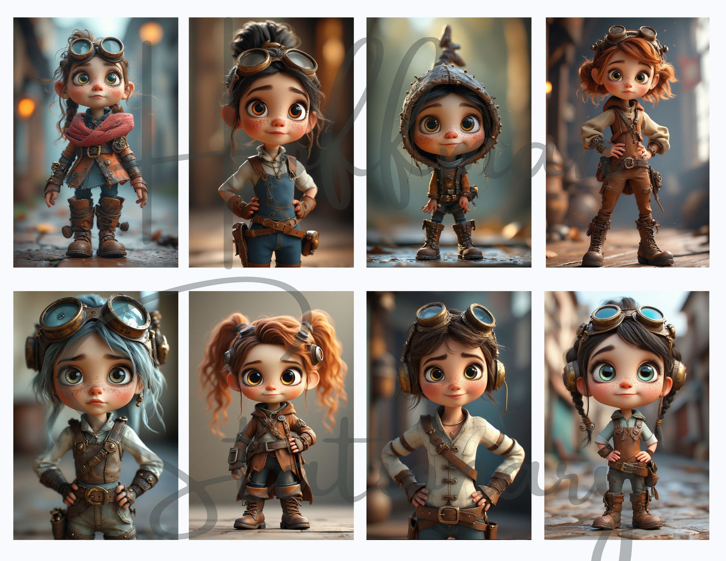 Tinker Town Kids – A Spunky Steampunk Image Collection