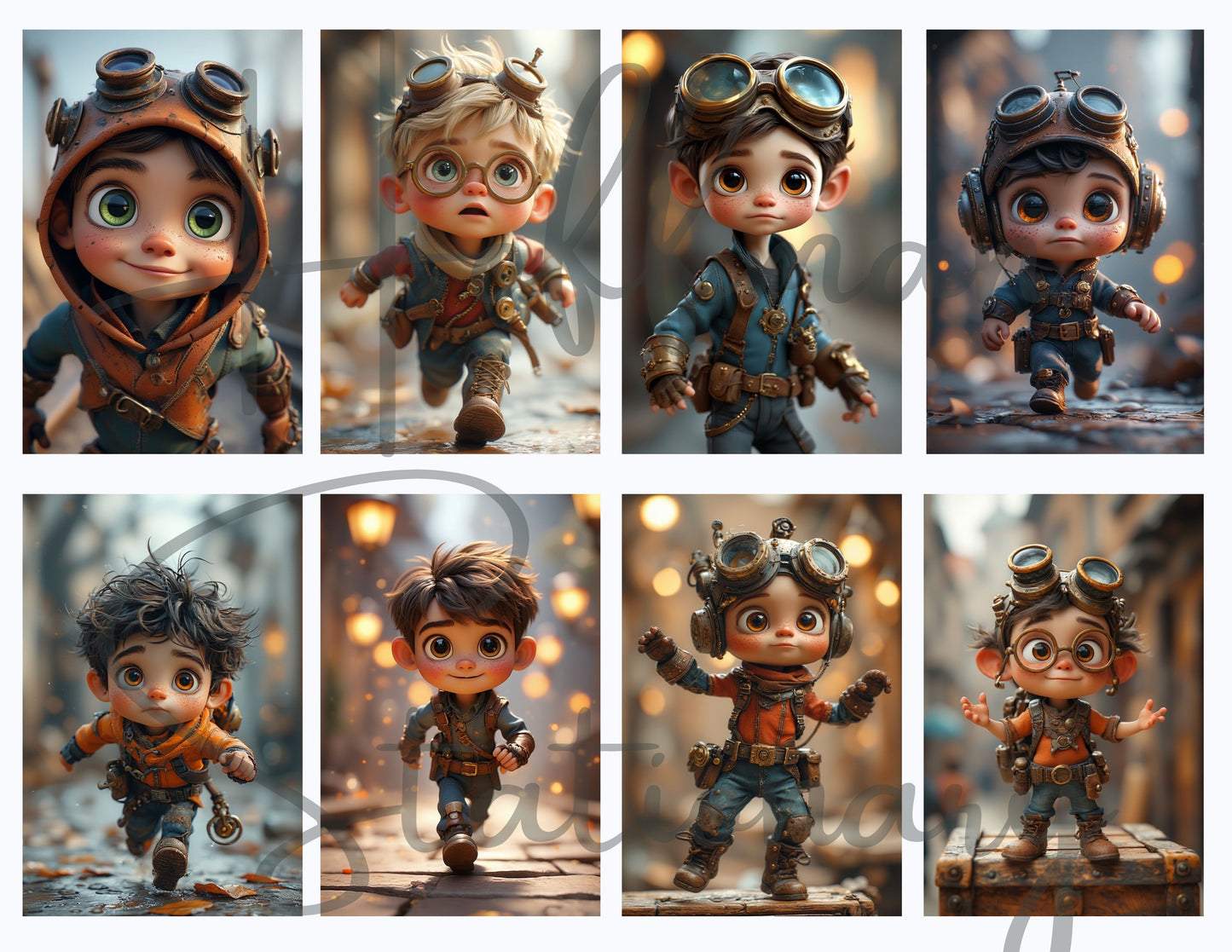 Tinker Town Kids – A Spunky Steampunk Image Collection