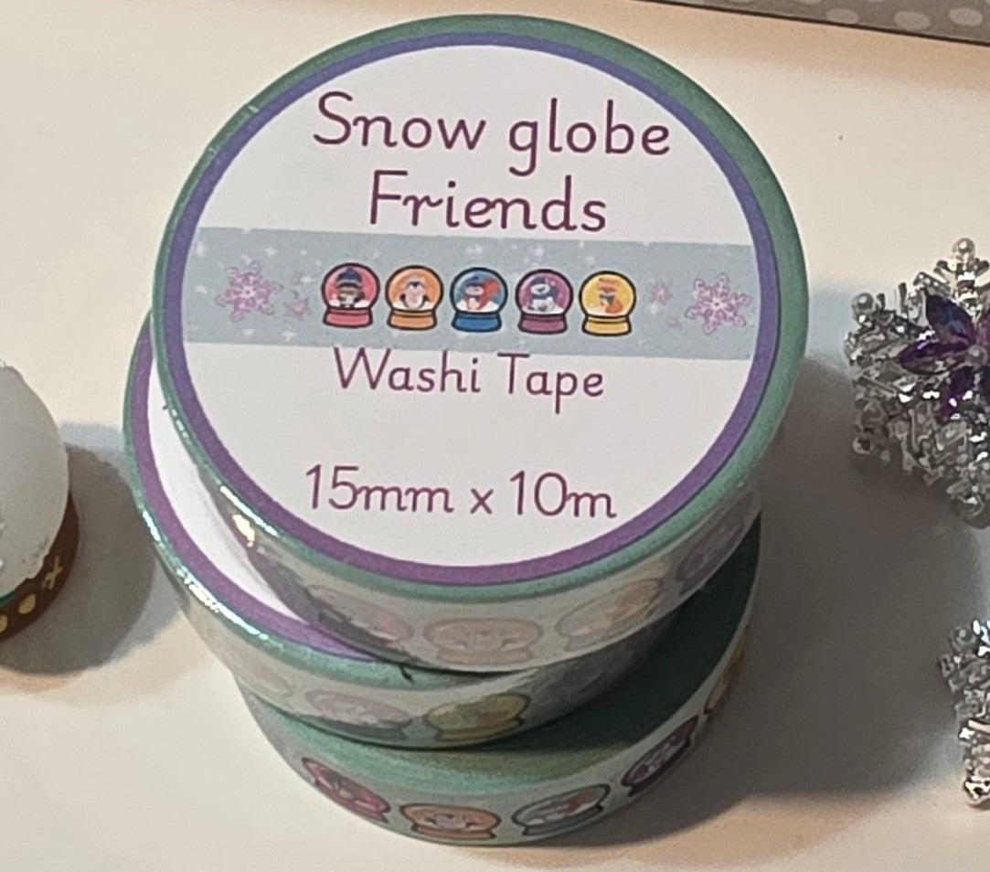 Snow Globe Friends Washi Tape