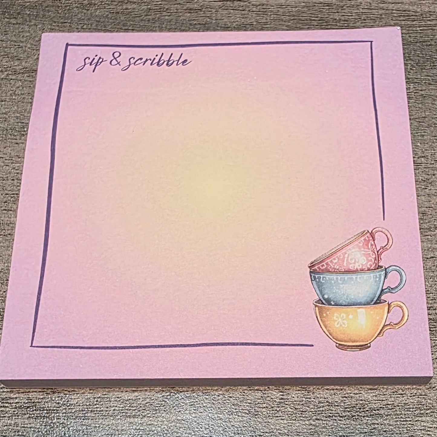 Sip & Scribble - Teacup Sticky Notes